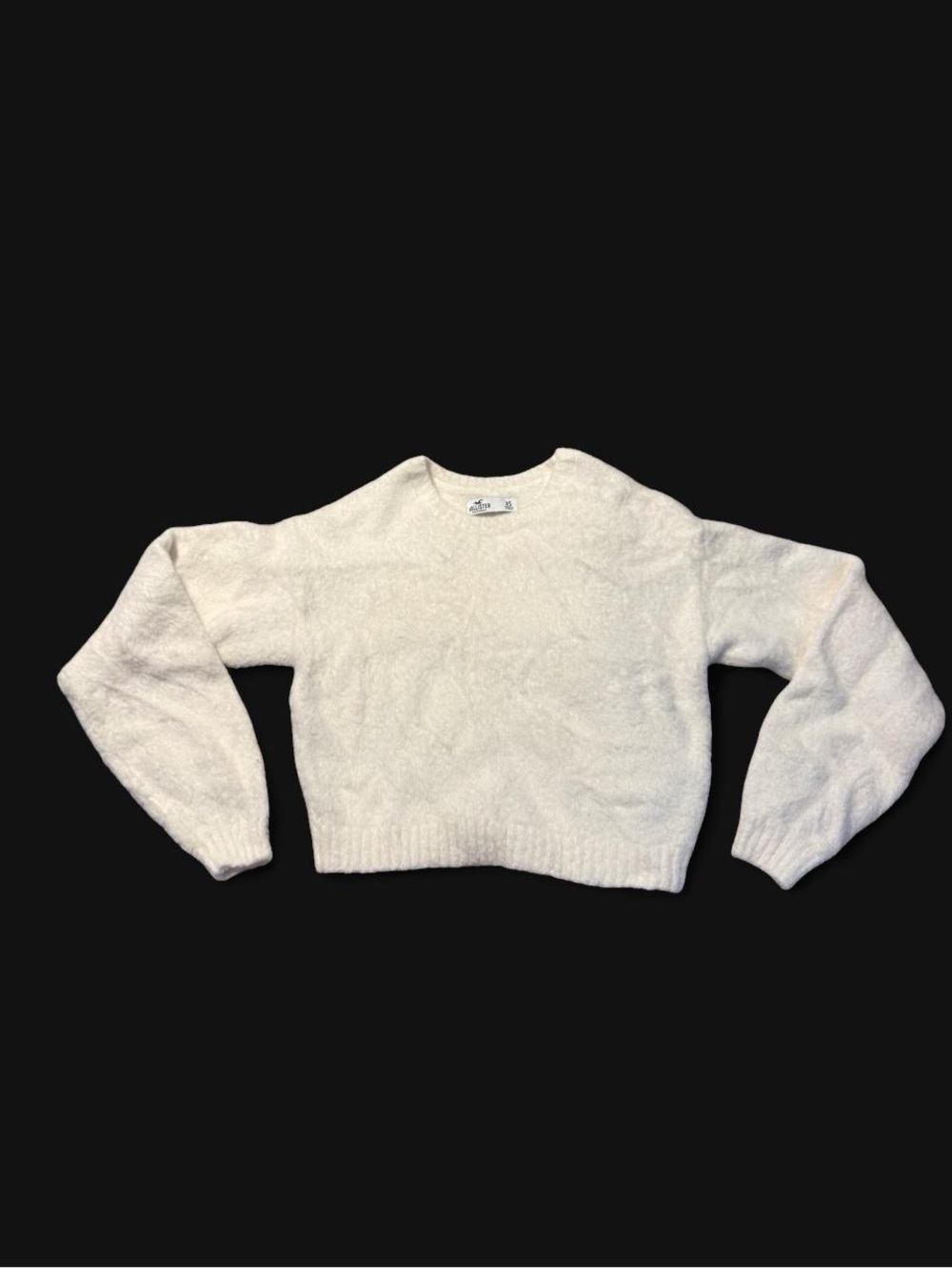 Hollister White Crewneck Sweater